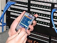 This is a picture of a mobile device with sitepro installed