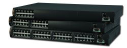 This is a picture of PoE Plus products in 8, 16 & 24 ports