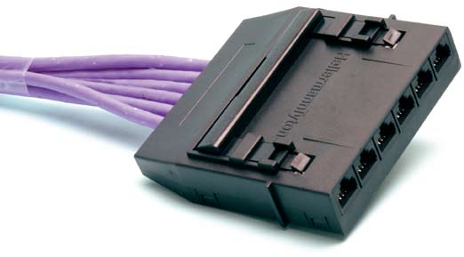 This is a picture of cat6 copper cabling pre-terminated