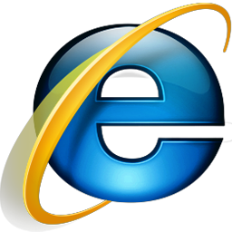 This is a picture of Microsoft's Internet Explorer 8 logo
