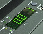 This is a picture of a local current amp meter on a switched PDU