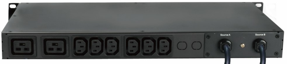 This is a picture of a 8 way ATS with IEC C13 socket and IEC C19 sockets