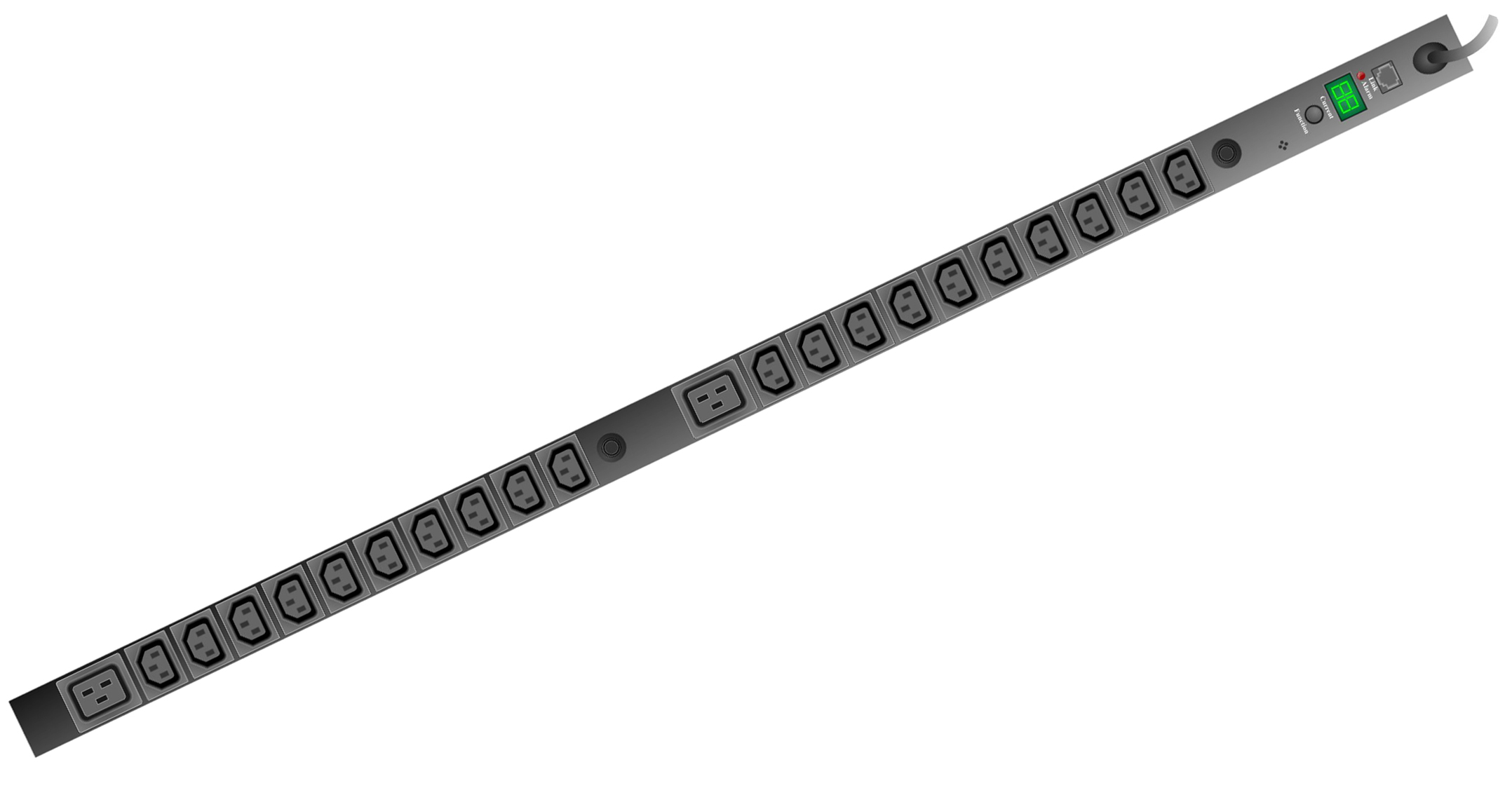 This is a picture of a 22 way Slimline metered PDU