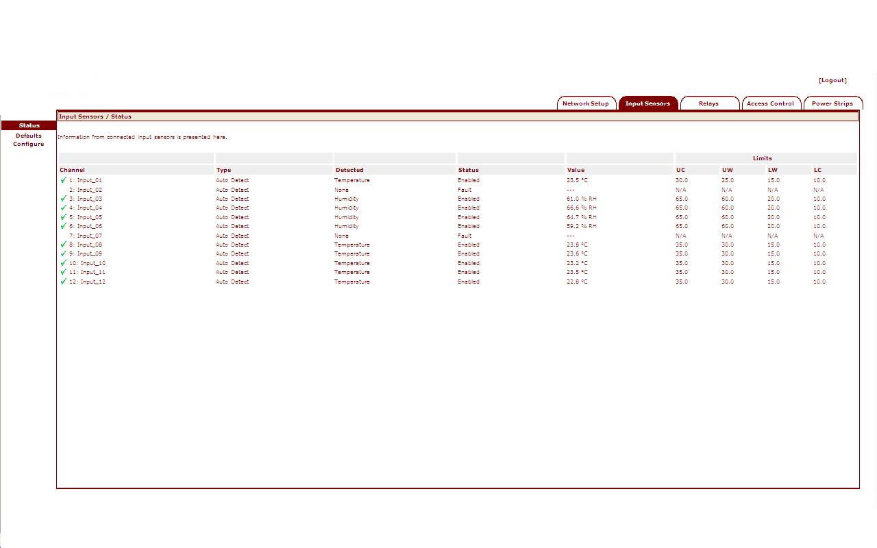 This is a picture of digital inputs on a web browser