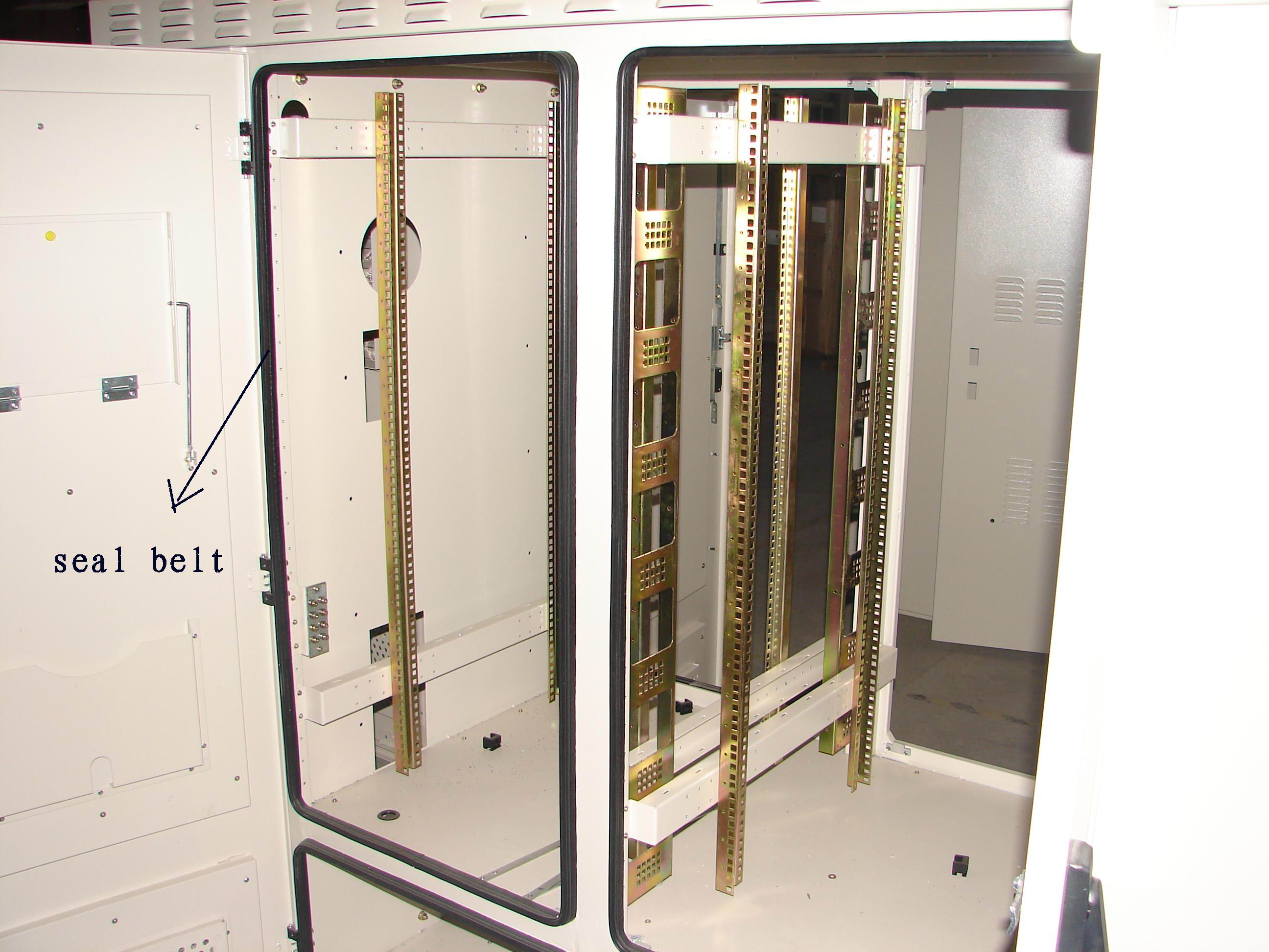 This is a picture of a IP66 outdoor rack enclosure with a double layer thickness skin