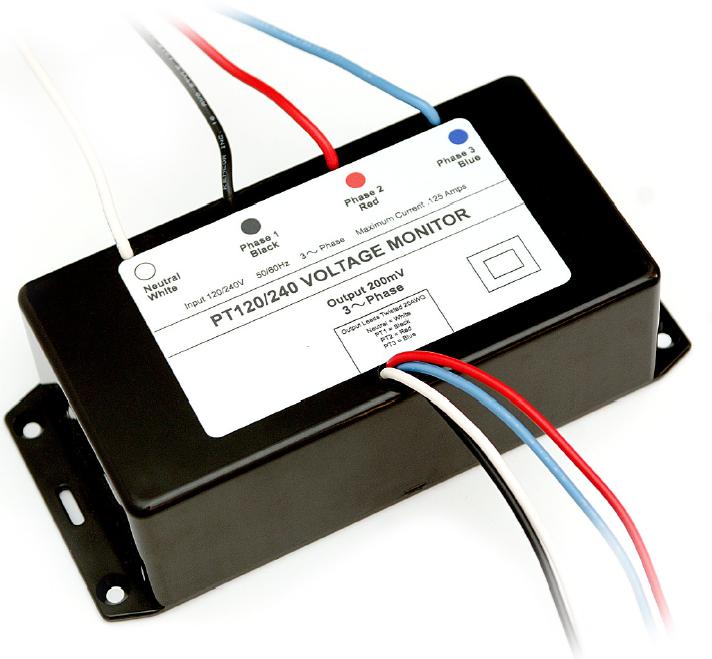 This is a picture of a potential transformer voltage monitor