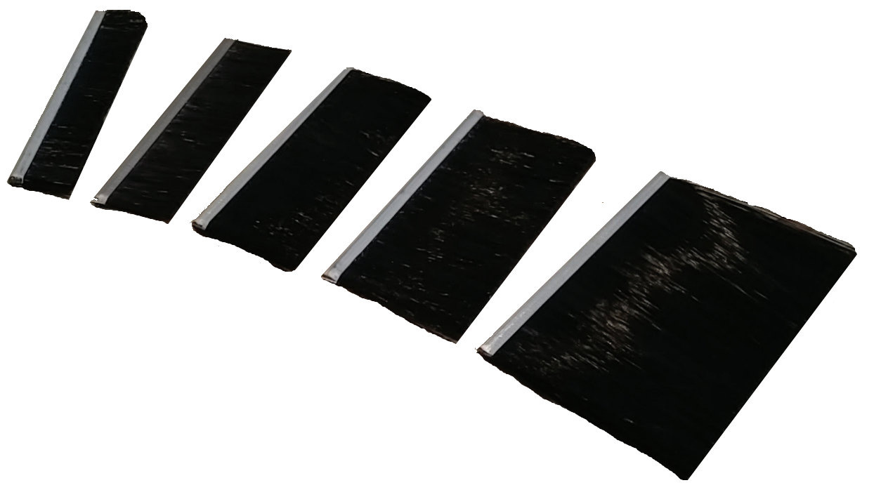 This is a picture of a brush grommet strip to create your own custom size