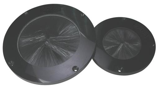 This is a picture of a circular brush seal for computer room raised floors