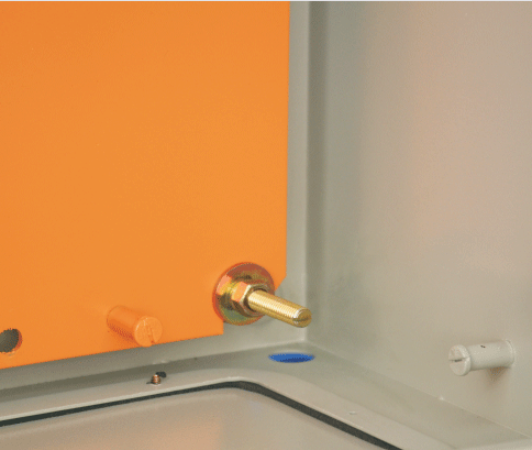 This is a picture of an adjustable backing plate in a IP66 electrical enclosure