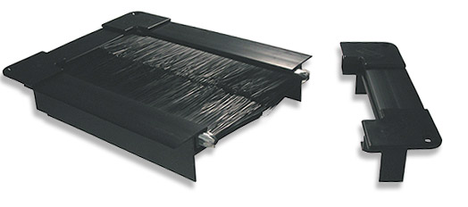 This is a picture of a cin floor cable brush seal for computer raised floors