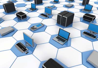 This is a picture of a IT equipment discovery logo for intelligent cabling