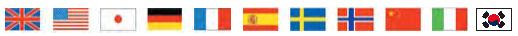 This is a picture of a flags from UK, USA, China, Germany, Japan and more for OSD supporting languages