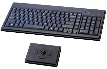 This is a picture of a 104 notebook keypad with a touchball mouse